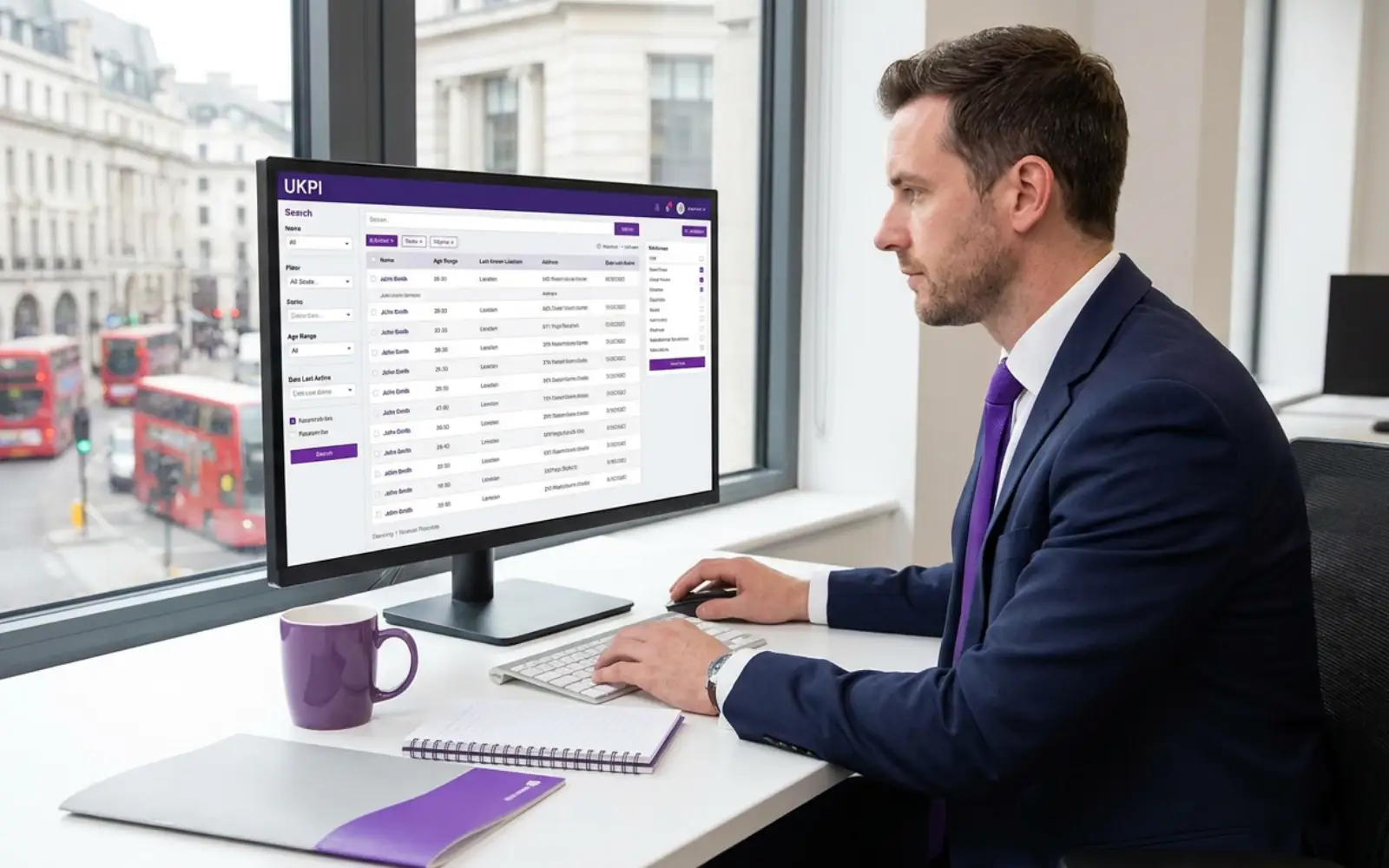 Database search to find a person by name in the UK