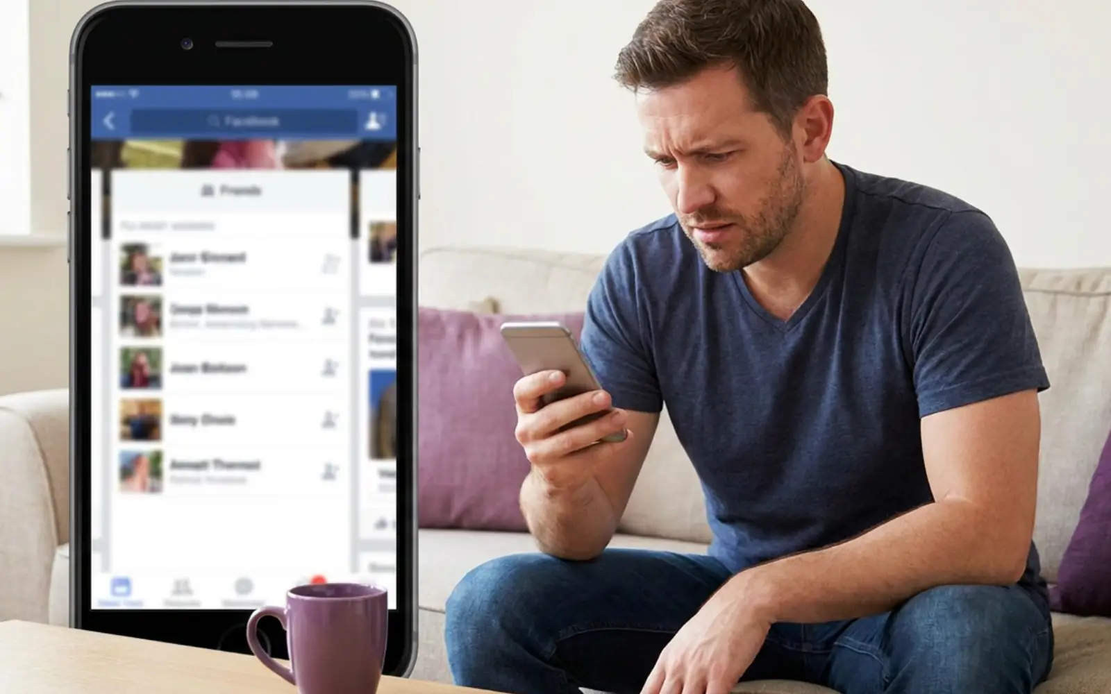 Searching social media profiles to locate a person