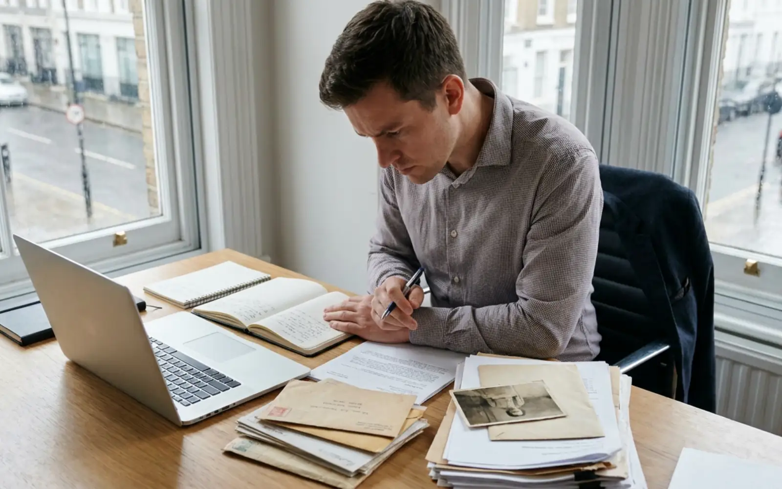 Investigator working to trace a debtor in the UK