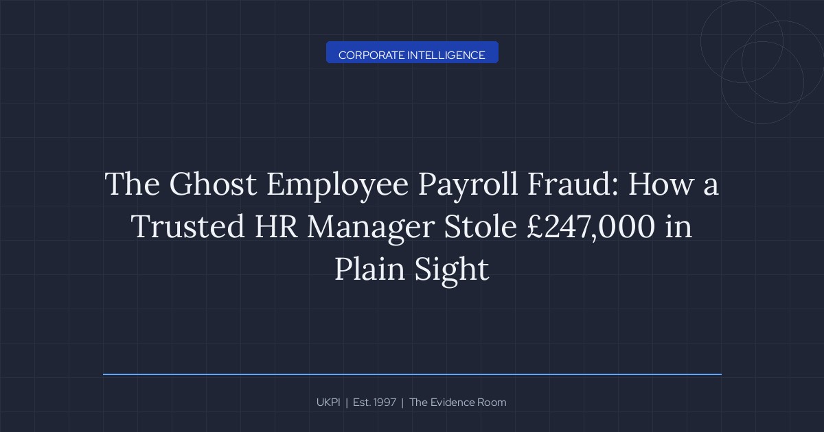 Case: Ghost Employee Payroll Fraud Investigation